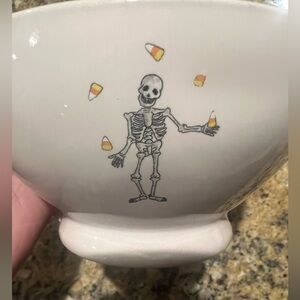 Rae Dunn Halloween‎ Skeleton Orange Bowls